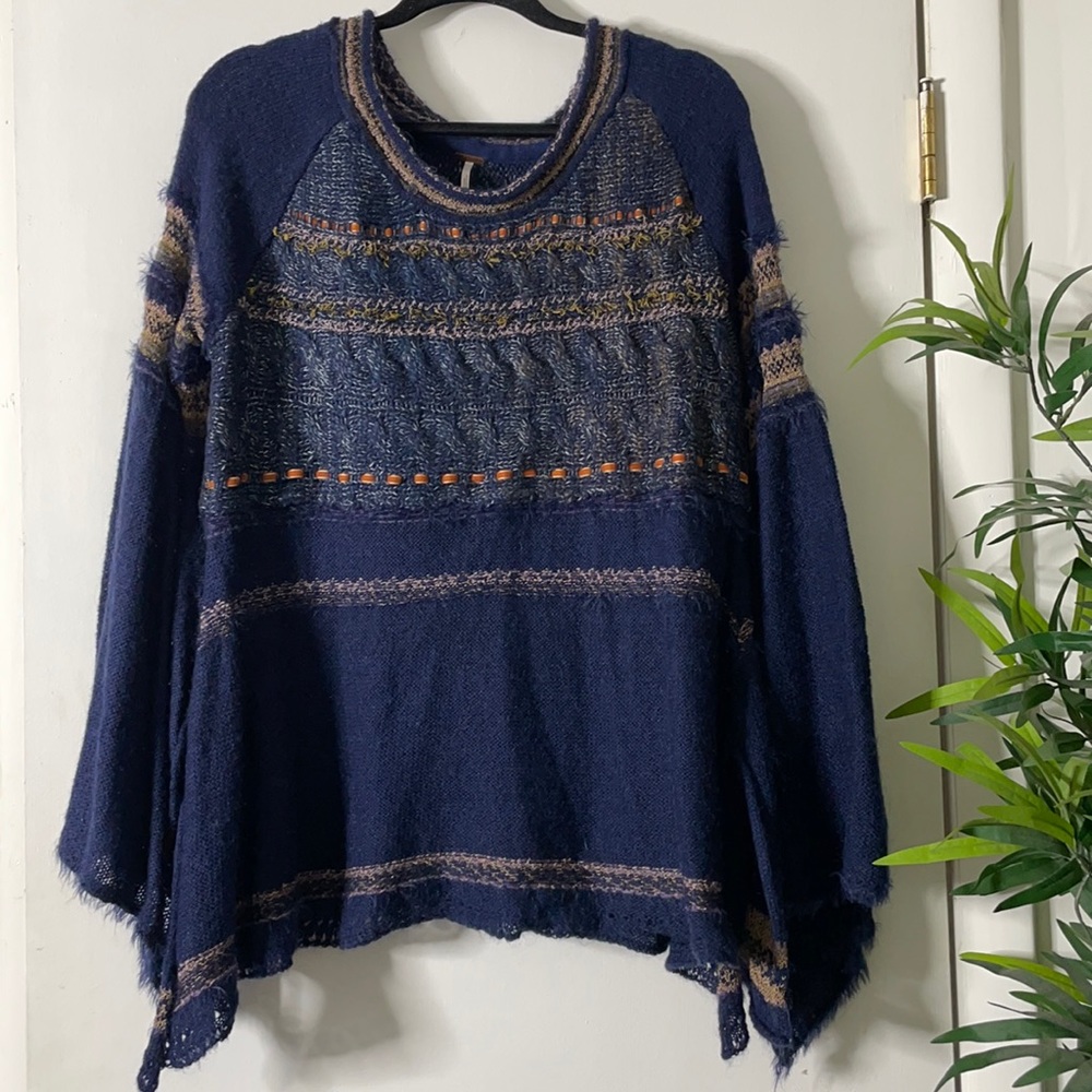 Free people bell sleeve sweater